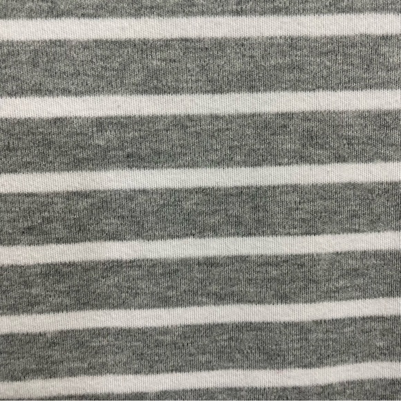 Quacker Factory Gray Cardinal Sequin Striped Top - Picture 7 of 9